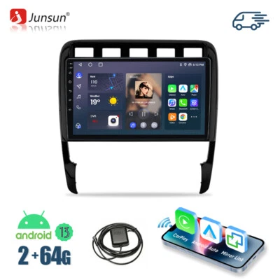 Für Porsche Cayenne 9PA 2002 64G Android 13 Autoradio CarPlay GPS Navi RDS DE - Bild 1 von 4