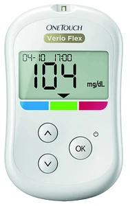 OneTouch Verio Flex Blood Glucose Meter MG / DL Plus Test Strip - New + Ovp from - Zdjęcie 1 z 2