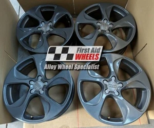 AUDI A3 S3 8V SET 4X 18" GENUINE 5 SPOKE GLOSS ANTRHACITE ALLOY WHEELS S601AA4 - Picture 1 of 2
