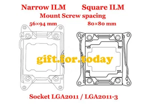 Halterung Intel Sockel LGA2011 schmal ILM CPU Lüfter Kühler Kühlkörper Kühler - Bild 1 von 4