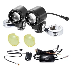 72W Motorcycle Auxiliary LED Headlight Driving Spotlights for 39mm / 1.5" Forks - Picture 1 of 10
