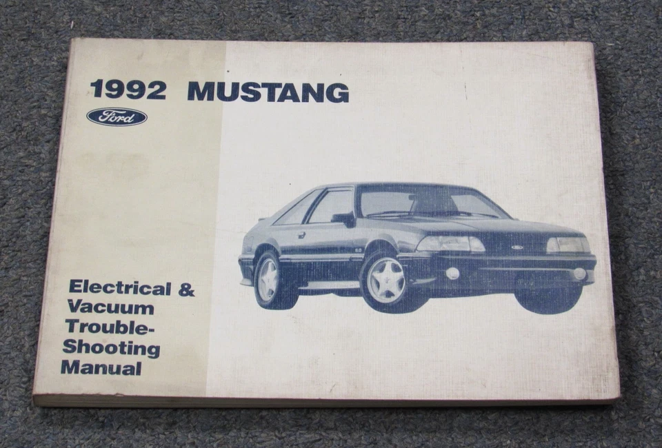 1992 Ford Mustang Electrical Vacuum EVTM Wiring Diagram Manual  - Image 1 of 1