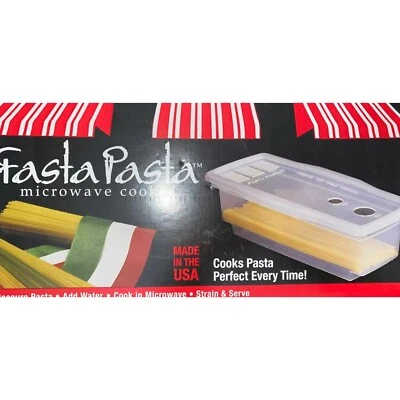 Microwave Pasta Cooker The Original Fasta Pasta As seen on TV Cook and Strain - Image 1 of 4