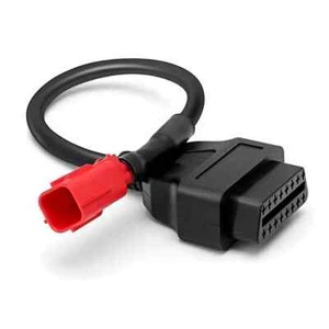 OBD Adapter Euro5 for Motorcycle 6 Pin to OBD2 (K-Line + CAN-Bus) Diagnose Cable - Picture 1 of 3