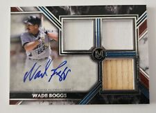 2022 Topps Museum Collection Wade Boggs Swatch Triple Relic Auto #55/275  