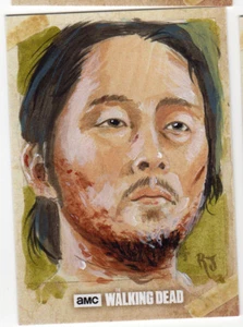 Topps The Walking Dead Season 6 Sketch Card Jimenez Glenn Original Art 1/1  - Picture 1 of 1
