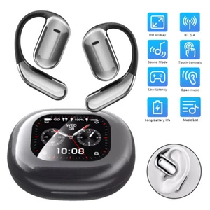 Cuffie Open-Ear Bluetooth 5.4 Auricolari Wireless Auricolari Sportivi Touch Screen US - Foto 1 di 11