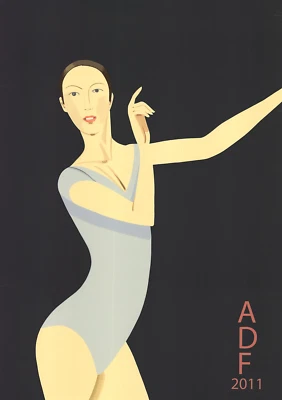 ALEX KATZ Sarah-American Dance Festival 48" x 34" Serigraph 2011 Pop Art Blue - Image 1 of 4