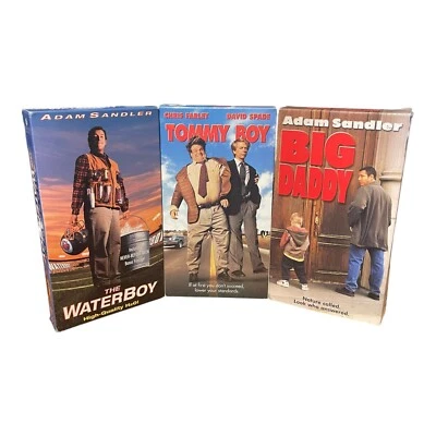 Comedy VHS Lot Big Daddy Tommy Boy And The Water boy  - Image 1 of 4