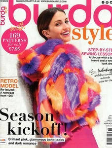 Burda Style Magazine October 2023 fashion sewing Retro Model SEASON KICKOFF - Picture 1 of 1