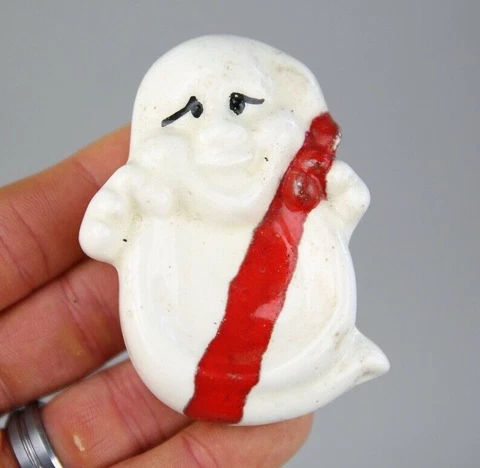 Ghostbusters PUFT MARSHMALLOW MAN Ghost vintage Porcelain Ashtray 80s toy Cover