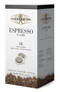 Miscela d'Oro Single Shot Espresso Ground Pods - 18 Pods - Picture 1 of 2