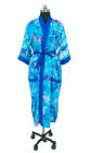 Beach Robe Long Kimono Night Robe, Rayon Dressing Gown Cotton Dyed JP326