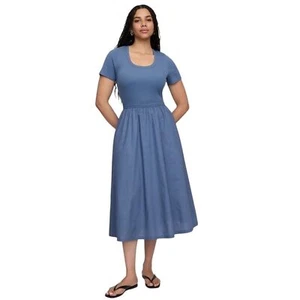Gap Bainbridge Blue Midi Dress Ladies L - Picture 1 of 11