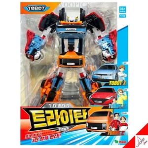 TOBOT 2023 TRITAN Big Size Tobot X Y Z 3-Cars Integration Transformer Robot New - Picture 1 of 4