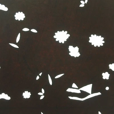 Plantilla kimono papel katagami japonés antiguo diseño flor catazoma C673 Foto 1 de 4