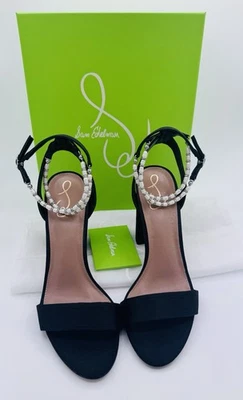 Tacones Sam Edelman Yanelli de seda negros | Nuevos en caja | EE. UU. 10 Foto 1 de 4