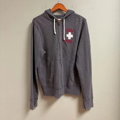 Hollister Hombres Y2K Ocean Watch Spellout Cremallera Completa Sudadera con Capucha Talla XL Bordada Playa Foto 1 de 4