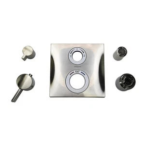 hansgrohe 15714821 Ecostat Square Valve Trim Only, No Valve - Brush Nickel READ - Picture 1 of 10