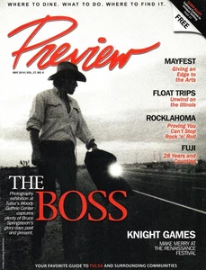 Preview Magazine May 2014 Bruce Springsteen Rocklahoma Illinois River Floating - Picture 1 of 2