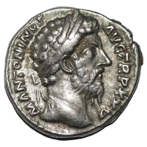Marco Aurelio 161-180AD AR Denario. Roma. Marte - Imagen 1 de 3