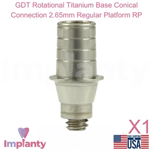 GDT Rotational Titan Base Conical Connection 2,65 mm Regular Platform RP - Bild 1 von 4