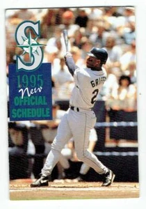 KEN GRIFFEY JR Mariners ~ 1995 Pocket Schedule ~ FREE SHIPPING - Picture 1 of 1