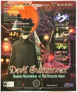 Print Ad 2006 Shin Megami Tensei Devil Summoner PS2 Original Promo Poster Art - Picture 1 of 4