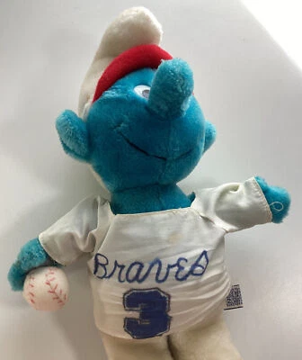 Smurf Atlanta Braves Dale Murphy Plush Rare VHTF Handmade Jersey! Original 1982 - Image 1 of 4