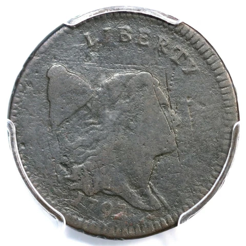 1797 C-3b PCGS VG Details Lettered Edge Liberty Cap Half Cent Coin 1/2c Cover