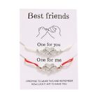 Wish You Me Bracelet Gift Love Heart Friendship Best Friend Promise Charm Card