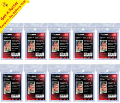 1000 Ultra PRO Soft Sleeves Penny Card Protectors Clear 10 x 100ct Packs - image 1 of 4