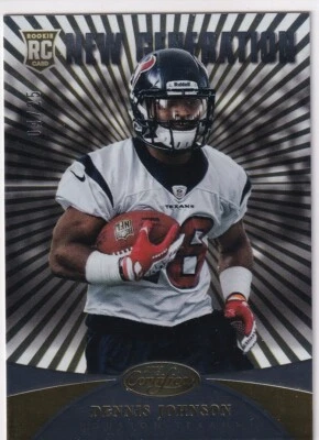 DENNIS JOHNSON 2013 Panini Certified Platinum Gold #257 RC 4/25 Texans - Image 1 of 2