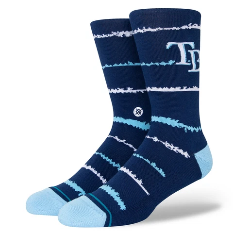 Men's Stance Tampa Bay Rays Chalk Crew Socks Cover