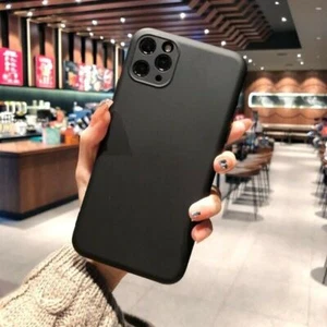 For iPhone 12 11 Pro max XR Case Liquid Silicone Full Camera Protective Cover - Picture 1 of 15
