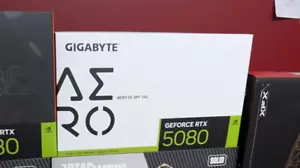 New White Gigabyte Aero OC 16GB GeForce RTX 5080, GV-N5080AERO OC-16GD - Picture 1 of 7