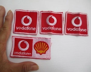 shell gas oil logo embroidered sew on patch vodafone emblem jacket uniform shirt - Picture 1 of 2