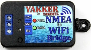 NMEA0183 to Wi-Fi single port converter by YAKBITZ, from AVES Marine  - Picture 1 of 5