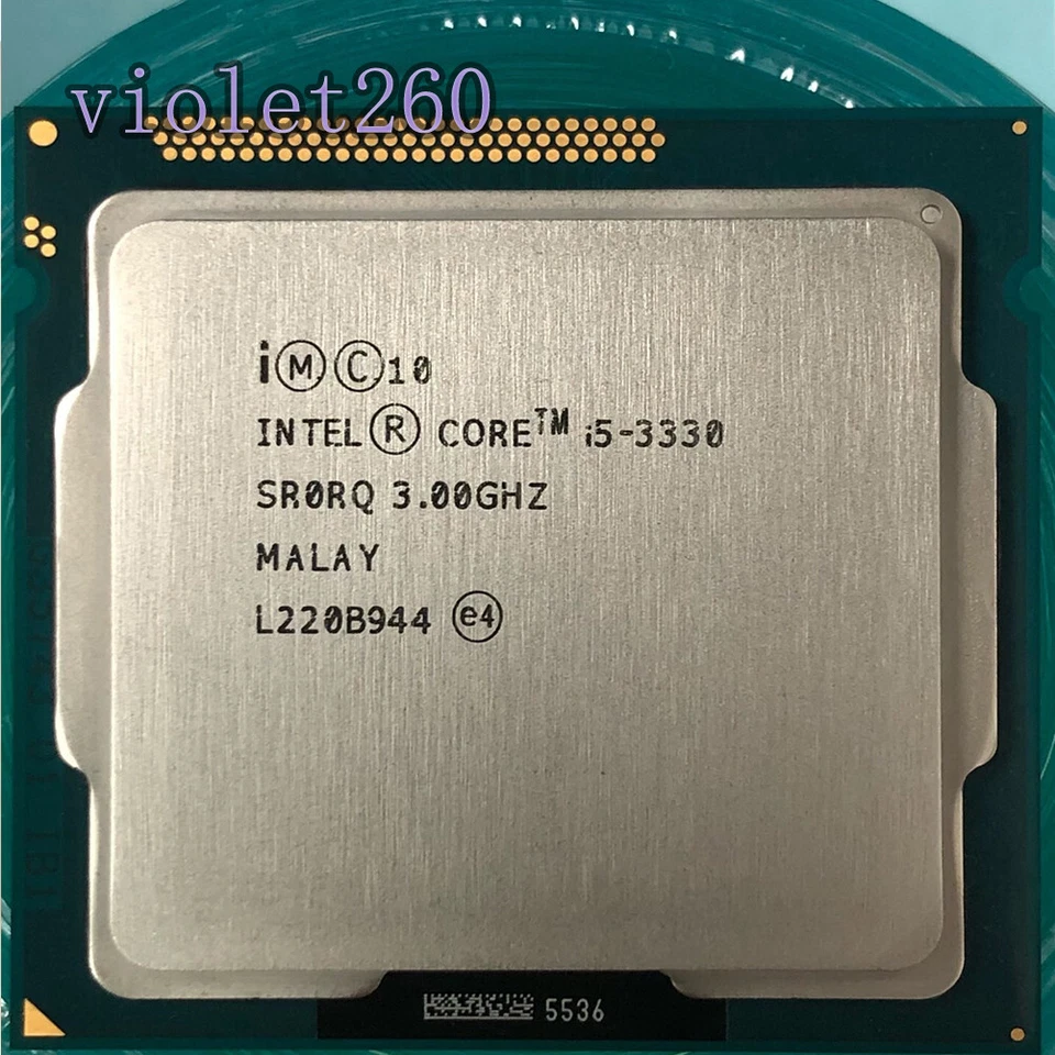 3rd Gen Intel Core I5 3330 LGA 1155 CPU Desktop Processor Quad-Core 3.0GHz 77W - Image 1 of 1