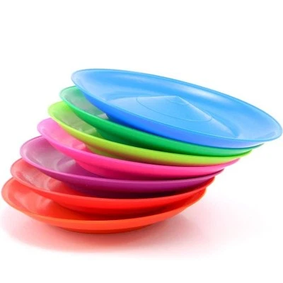 CASCADE Set of 3 Spinning Plates & Sticks - Kids Circus Toy - Skill Toy Set of Plates