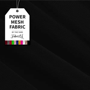 FabricLA Power Mesh Fabric | 4-Way Stretch Lightweight Sheer | Nylon Spandex 60" - Picture 1 of 15