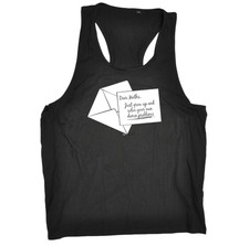 Funny Novelty Mens Vest Singlet Tank Top - Dear Maths Just Grow Up And Solve You