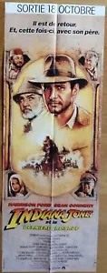 INDIANA JONES ET LA DERNIERE CROISADE affiche cinema originale 160x60 '89 ford - Imagen 1 de 1