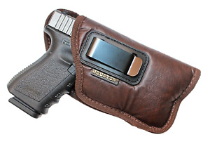 Brown Houston IWB Soft Holster for Glock 19/19X/23/45 with Laser/Light Gen 3 4 5