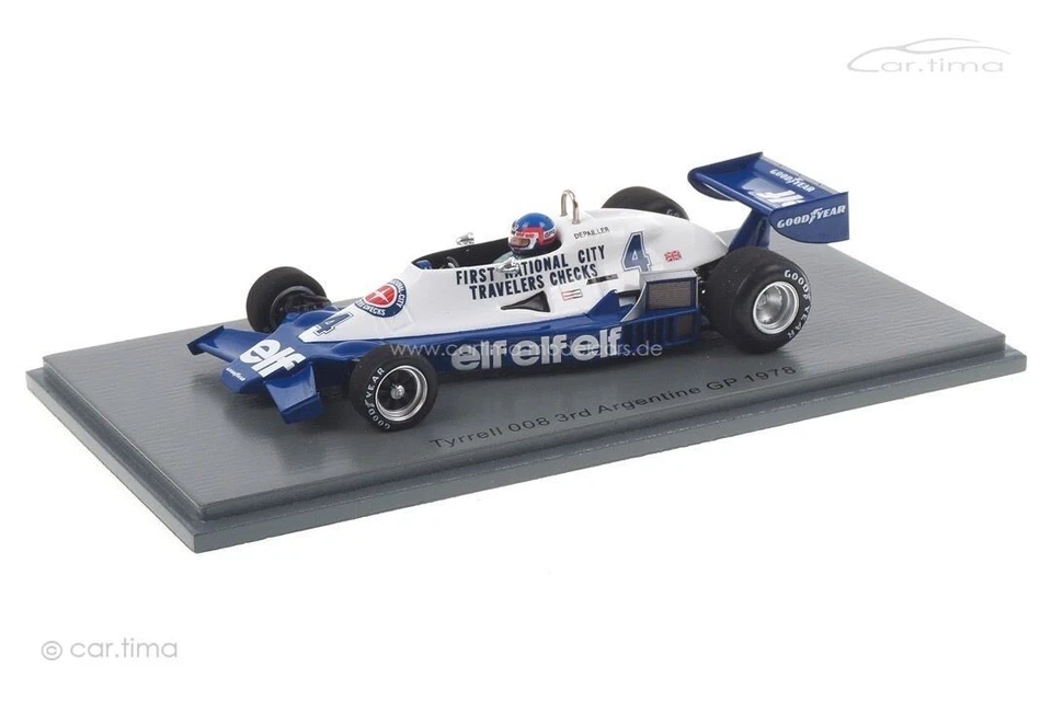 Patrick Depailler Tyrrell 008 GP Argentina 1978 1:43 SPARK S7236 - Immagine 1 di 1