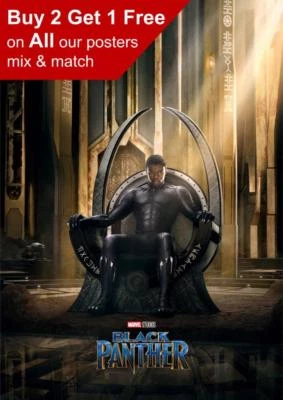 The Black Panther Poster A5 A4 A3 A2 A1 - image 1 of 3
