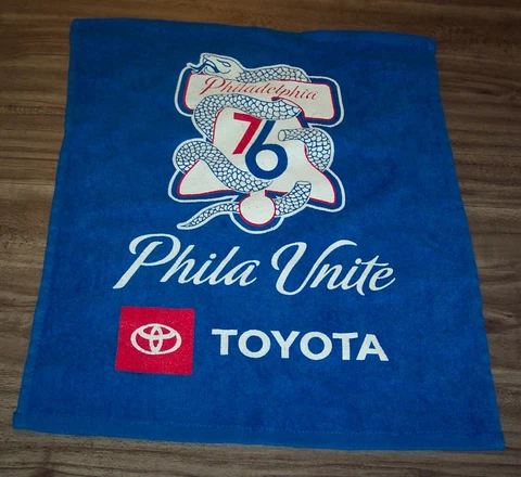 PHILADELPHIA 76ERS SIXERS Basketball NBA PLAYOFFS UNITE OR DIE GAME RALLY TOWEL Cover