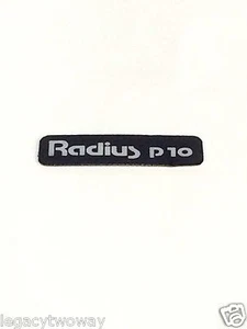 Motorola Radius P10 Front Label Escutcheon Model 1305541S02 - Picture 1 of 1