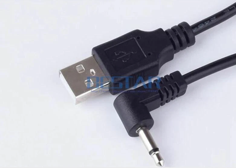 USB to 3.5mm Mono Male Electic Guitar Jack Plug Audio Cable Studio Recording - Image 1 of 1