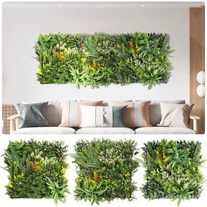 20" Artificial Faux 3D Mix Leaf Privacy Fence Screen Decor Panel 3Packs of 1Set - Picture 1 of 7
